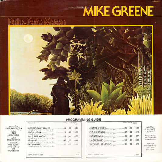 Mike Greene (3) – Pale, Pale Moon