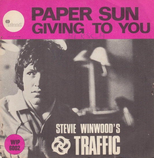 Steve Winwood 's Traffic – Paper Sun - Giving To You