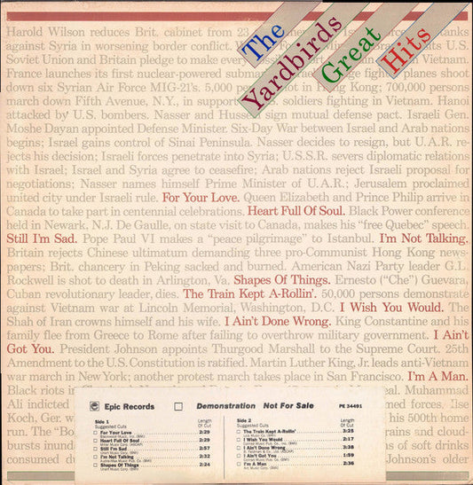 The Yardbirds – Great Hits