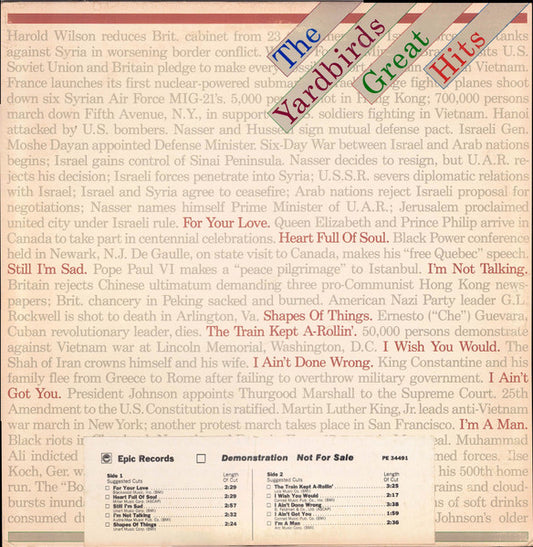The Yardbirds – Great Hits