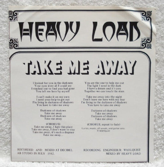 Heavy Load (2) – Take Me Away / Trespasser